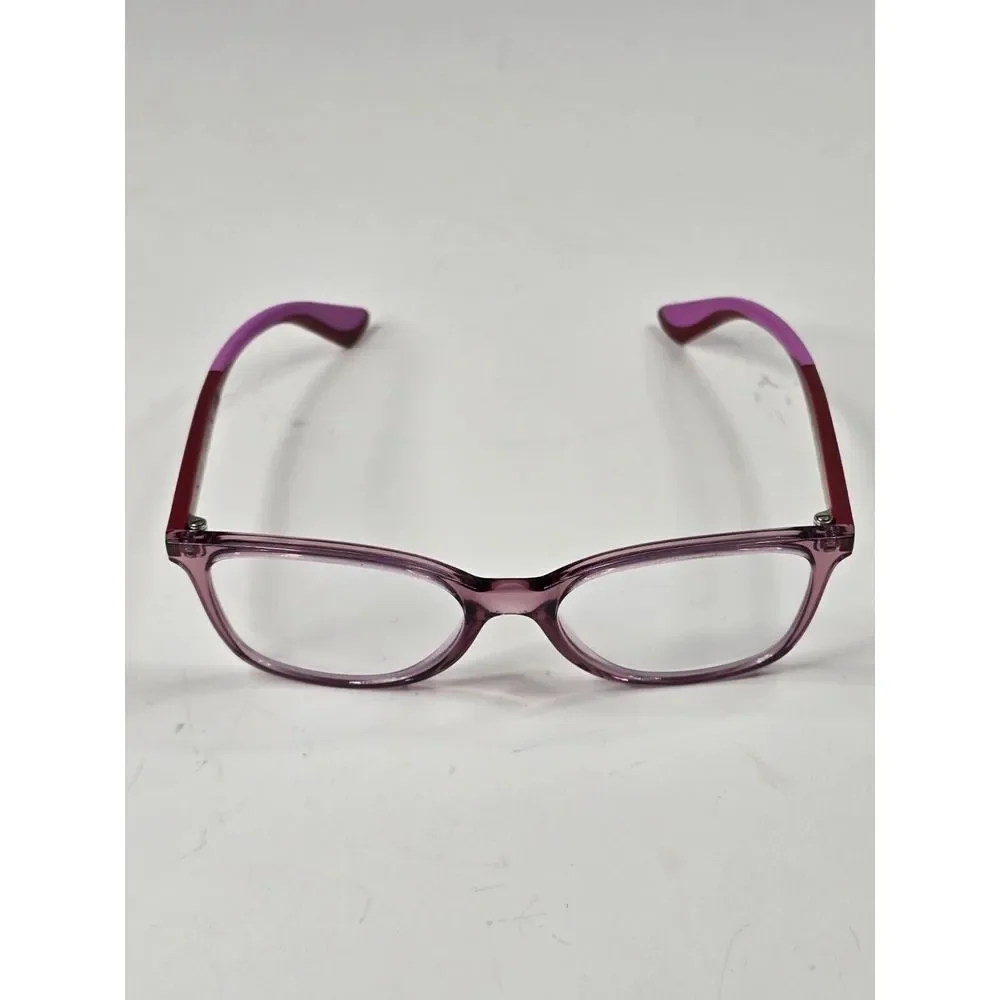 RAY-BAN Eyeglasses‎ TRANSLUCENT PINK SQUARE Glasses Frame MOD: RB1586 3777 49 16